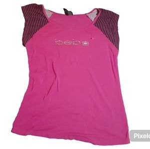 Bebe pink short sleeve shirt